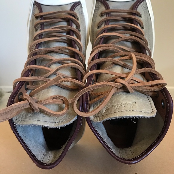 Converse By Jack Purcell Leather Brown Unisex High Cut 
Men’s Size 8.5 - Picture 11 of 13